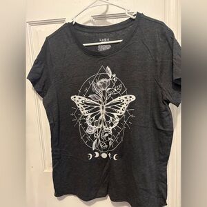 Dark Gray Cotton T-Shirt Size L